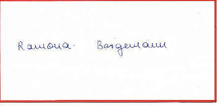 Ramona Bergemann  Tanzen  Autogramm Blatt  original signiert 