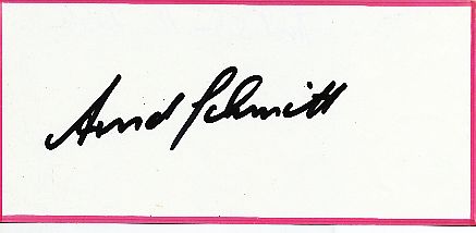 Arnd Schmitt  Fechten  Autogramm Blatt  original signiert 
