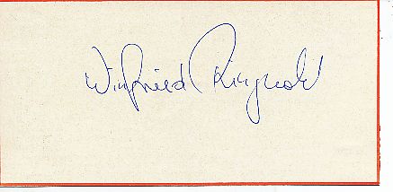 Winfried Ringwald  Rudern  Autogramm Blatt  original signiert 
