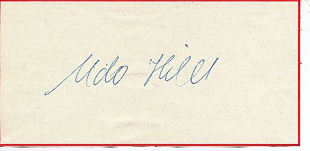 Udo Hild  Rudern  Autogramm Blatt  original signiert 
