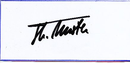 Thomas Muster AUT  Tennis  Autogramm Blatt  original signiert 
