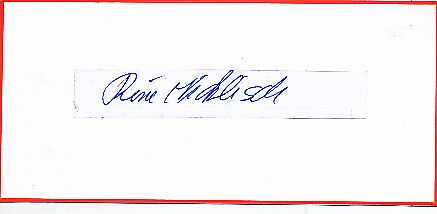 Rene Nicklisch  Tennis  Autogramm Blatt  original signiert 