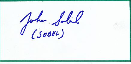 John Sobel  Tennis  Autogramm Blatt  original signiert 