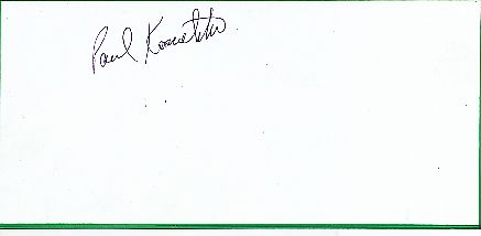 Paul Koscielski   Tennis  Autogramm Blatt  original signiert 