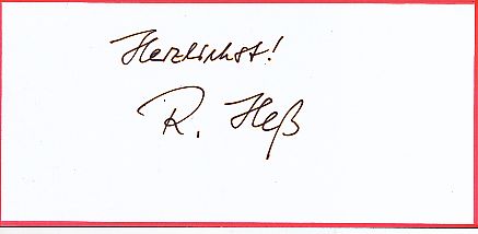 Reinhard Heß † 2007  Skispringen  Autogramm Blatt  original signiert 