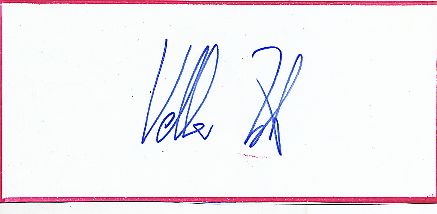 Volker Zerbe   DHB  Handball  Autogramm Blatt  original signiert 