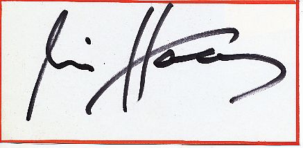 Ludwig Haas  Lindenstraße  TV  Autogramm Blatt  original signiert 