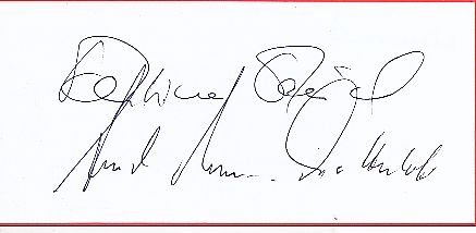 Meuth & Duttenhofer  TV  Autogramm Blatt  original signiert 