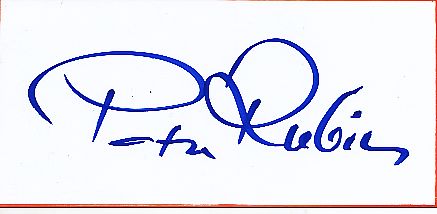 Peter Rubin  Musik  Autogramm Blatt  original signiert 