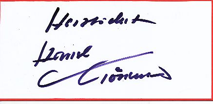 Hansi Krönauer  Musik  Autogramm Blatt  original signiert 
