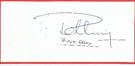 Prince Pothey  Musik  Autogramm Blatt  original signiert 