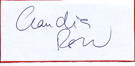 Claudia Roth  Politik  Autogramm Blatt  original signiert 