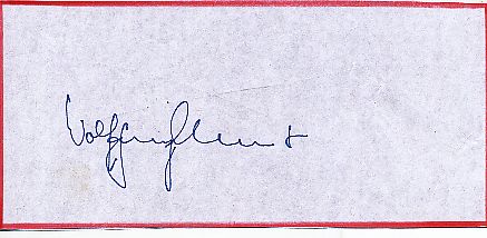 Wolfgang Clement  Politik  Autogramm Blatt  original signiert 