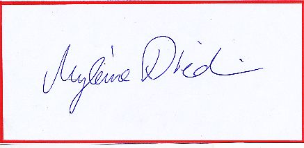 Mylene Diederichsmeier  Reiten  Autogramm Blatt  original signiert 
