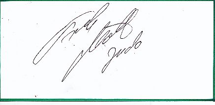 Frank Möller  Judo  Autogramm Blatt  original signiert 