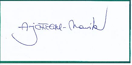 Anja Fichtel  Fechten  Autogramm Blatt  original signiert 