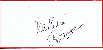 Katrin Boron  Rudern  Autogramm Blatt  original signiert 