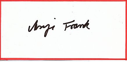 Angi Frank  Rudern  Autogramm Blatt  original signiert 
