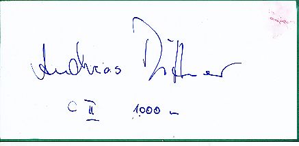 Andreas Dittmer  Rudern  Autogramm Blatt  original signiert 