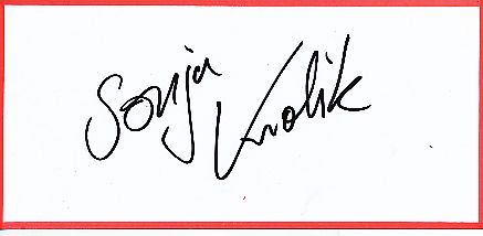 Sonja Krolik   Leichtathletik  Autogramm Blatt  original signiert 