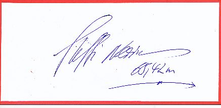 Steffi Nerius  Leichtathletik  Autogramm Blatt  original signiert 