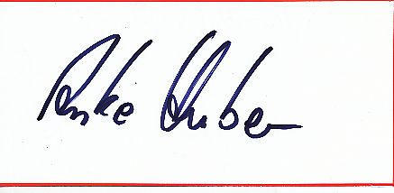 Anke Huber  Tennis  Autogramm Blatt  original signiert 