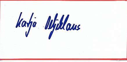 Katja Oeljeklaus  Tennis  Autogramm Blatt  original signiert 