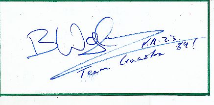 Bruce Wylie  Surfen  Autogramm Blatt  original signiert 