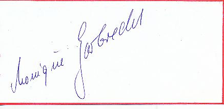 Monique Garbrecht  Eisschnellauf  Autogramm Blatt  original signiert 