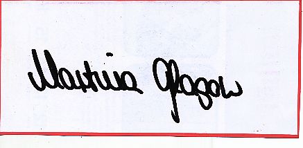 Martina Glagow  Biathlon  Autogramm Blatt  original signiert 