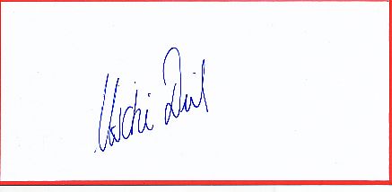Uschi Disl  Biathlon  Autogramm Blatt  original signiert 