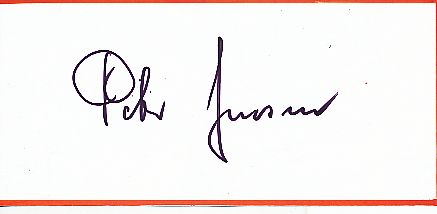 Peter Jensen  ARD  TV  Autogramm Blatt  original signiert 