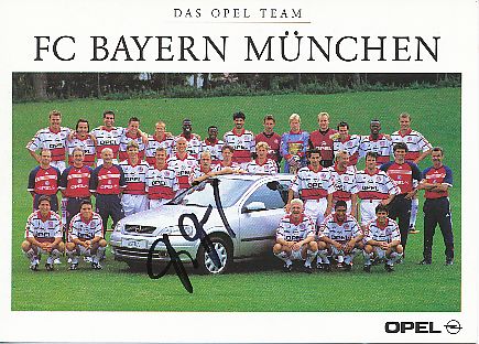 Thorsten Fink  FC Bayern München  1998/99  Fußball Mannschaftskarte  original signiert 