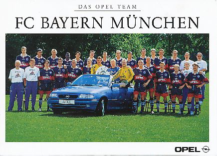 FC Bayern München  1997/98  Fußball Mannschaftskarte 
