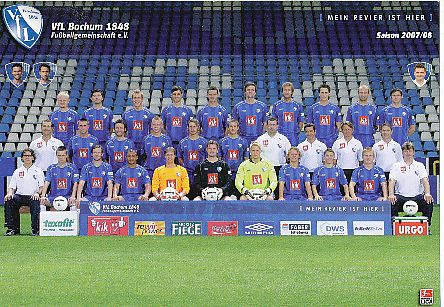 VFL Bochum  2007/2008  Fußball Mannschaftskarte 