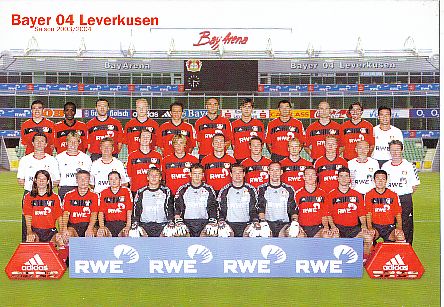 Bayer 04 Leverkusen   2003/2004   Fußball Mannschaftskarte 