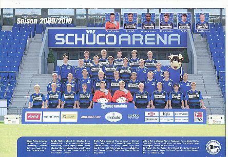 DSC Arminia Bielefeld   2009/2010  Fußball Mannschaftskarte 