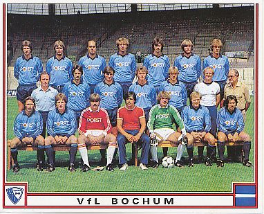 VFL Bochum  1982 Panini Sticker  Fußball Mannschaft 