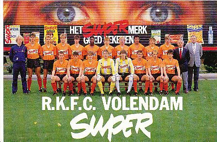 R.K.F.C. Volendam   Fußball Mannschaftskarte 