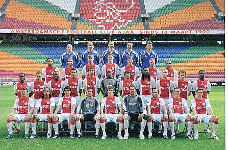 Ajax Amsterdam  2008/2009   Fußball Mannschaftskarte 