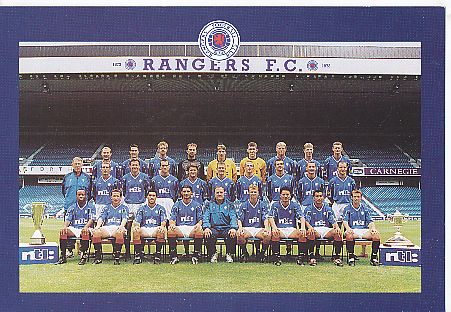 Glasgow Rangers   Fußball Mannschaftskarte 