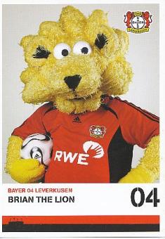 Brian The Lion  2006/2007  Maskottchen Bayer 04 Leverkusen  Fußball Autogrammkarte 
