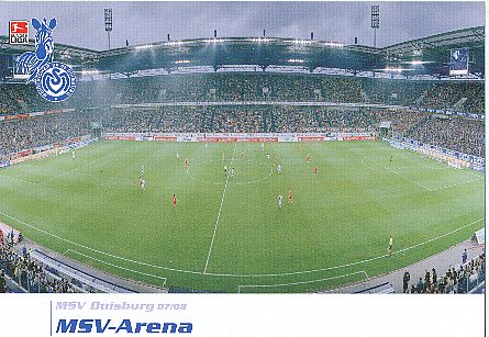 MSV Arena  2007/2008  MSV Duisburg  Fußball Autogrammkarte 