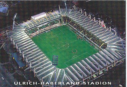 Ulrich Haberland Stadion  Bayer 04 Leverkusen  Fußball Autogrammkarte 