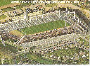 Ulrich Haberland Stadion   Bayer 04 Leverkusen  Fußball Autogrammkarte 