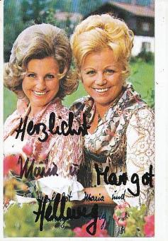 Margot & Maria Hellwig † 2010   Musik  Autogrammkarte  original signiert 