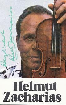 Helmut Zacharias † 2002   Musik  Autogrammkarte  original signiert 
