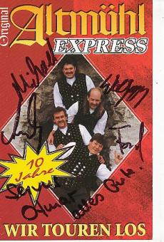 Original Altmühl Express   Musik  Autogrammkarte  original signiert 