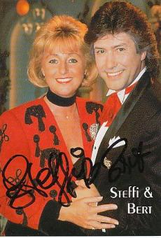 Steffi & Bert   Musik  Autogrammkarte  original signiert 