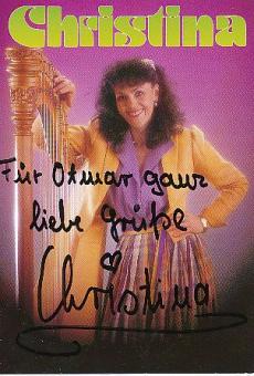 Christina   Musik  Autogrammkarte  original signiert 